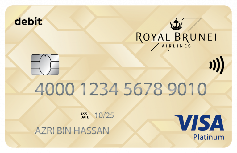 Royal Brunei Visa Credit & Debit Cards by Baiduri Bank - Brunei